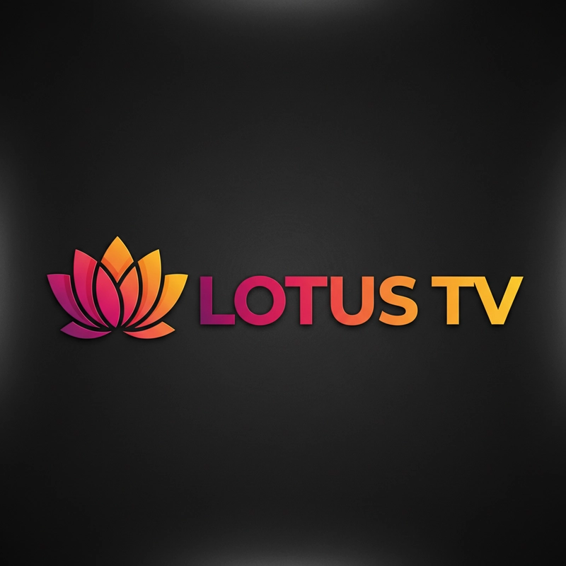 AI logo design: A modern television channel logo design featuring the text "LOTUS TV" in bold, contemporary sans-ser... - Generated with Gemini nano banana