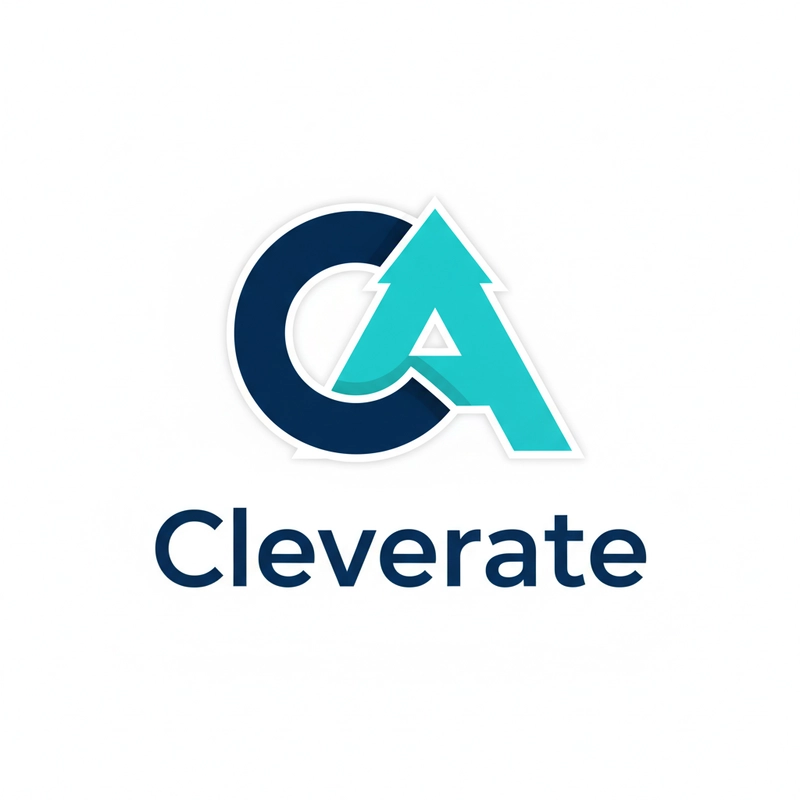 AI logo design: Generate a logo for Cleverate with two interlocking shapes (C and A), symbolizing collaboration + ev... - Generated with Gemini nano banana