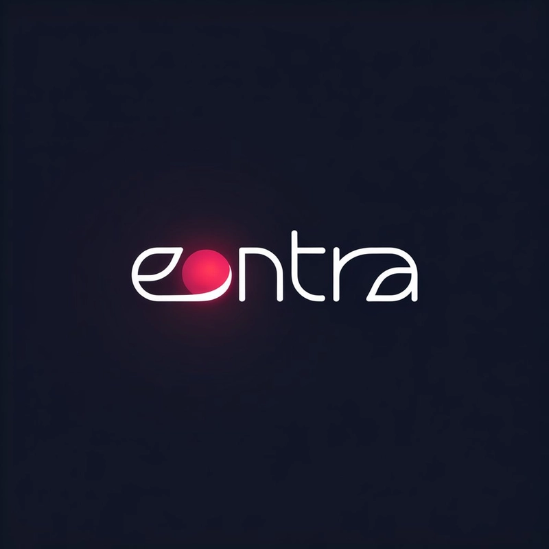 AI logo design: A logo design featuring the brand name "EONTRA" in a sleek, minimalist style inspired by cosmic tech... - Generated with ideogram