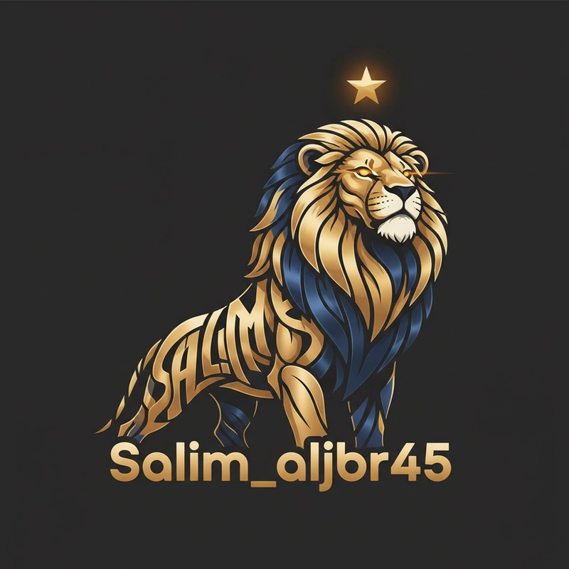 AI logo design: A modern logo illustration featuring the word "Salim_aljbr45 
" cleverly integrated into a stylized... - Generated with Gemini nano banana