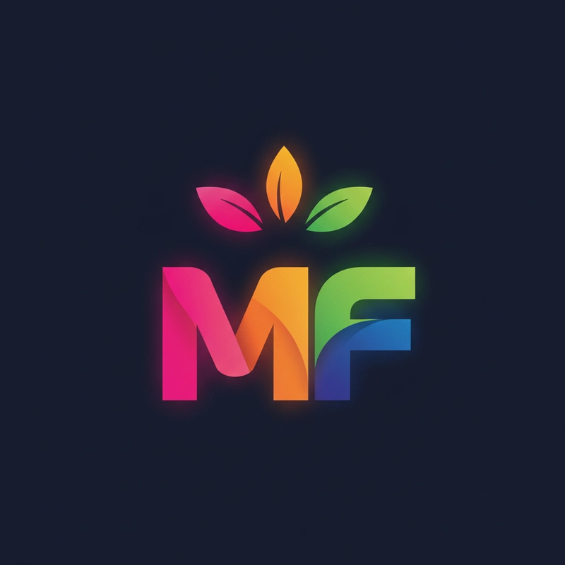 AI logo design: A modern logo design featuring the bold text "MF" rendered in a sleek, contemporary sans-serif typef... - Generated with Gemini nano banana