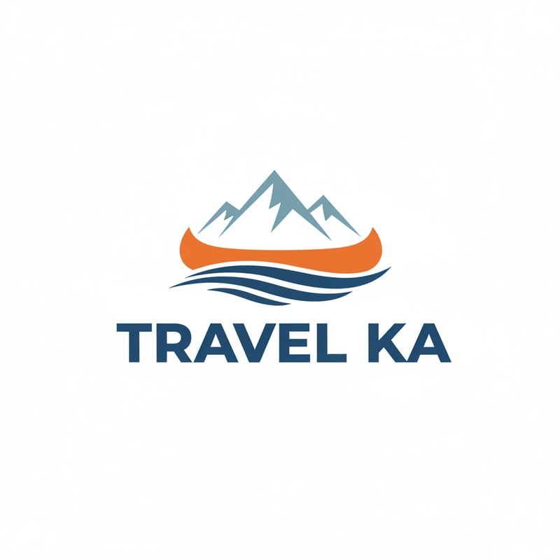 AI logo design: A modern travel logo design featuring a stylized canoe silhouette gliding across flowing water waves... - Generated with Gemini nano banana
