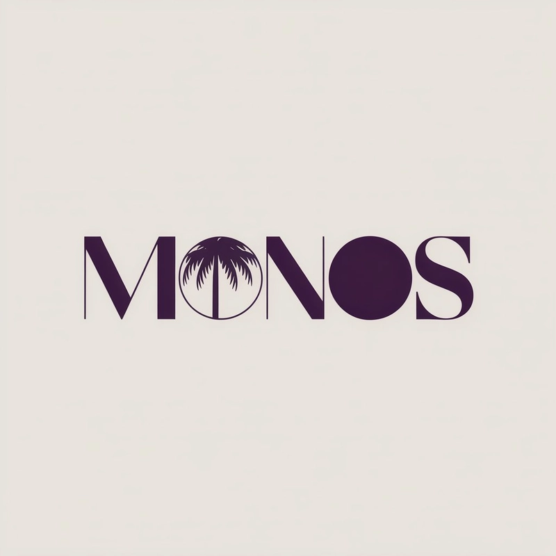 AI logo design: A minimalist logo design featuring the name "Monos" in clean, contemporary typography with striking... - Generated with ideogram