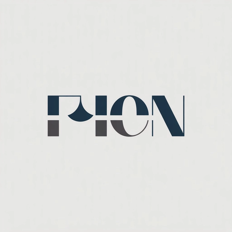 AI logo design: A clean, minimalist logo design featuring elegant typography and geometric elements on a pristine wh... - Generated with ideogram