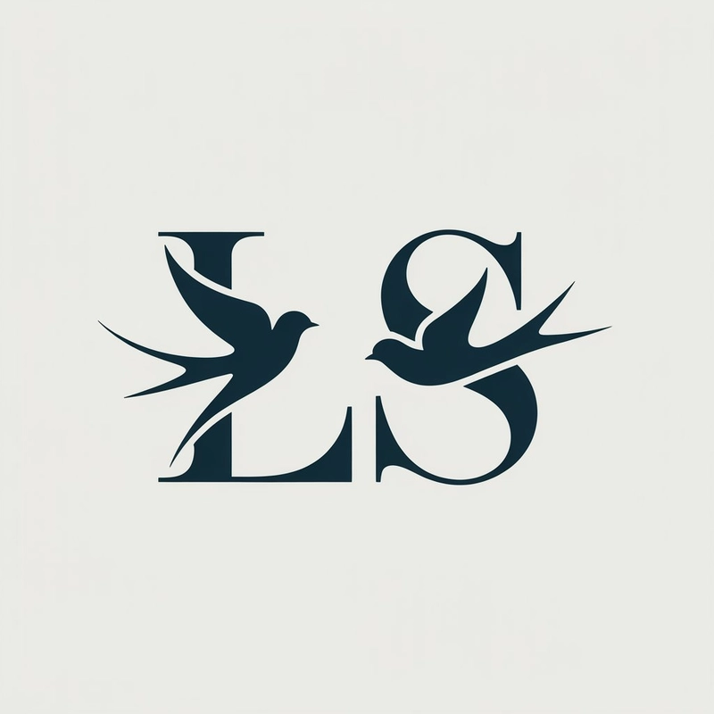 AI logo design: A modern minimalist logo design featuring the letters "LS" integrated with elegant bird silhouettes.... - Generated with ideogram