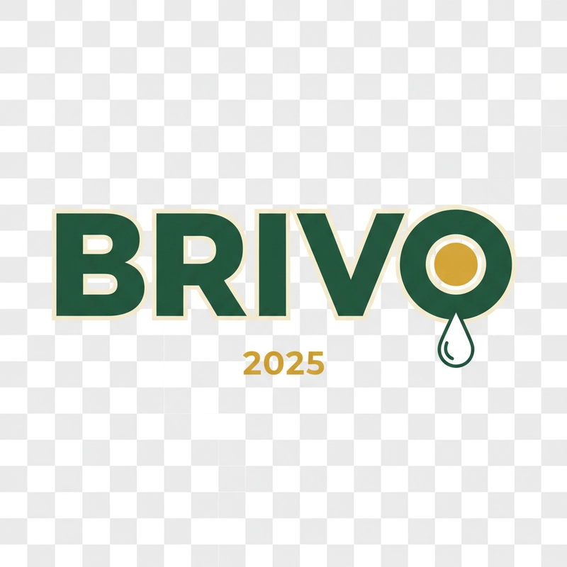 AI logo design: A ultra-minimal vector logo design featuring the word "BRIVO" in bold, custom geometric sans-serif t... - Generated with Gemini nano banana