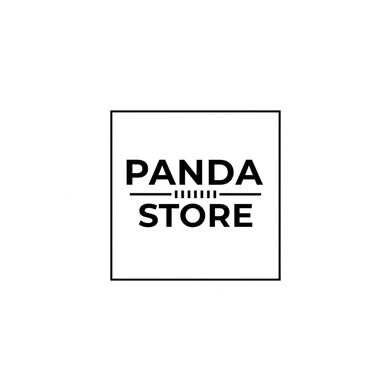 AI logo design: A modern minimalist logo design featuring the text "PANDA STORE" in bold, contemporary typography wi... - Generated with Gemini nano banana
