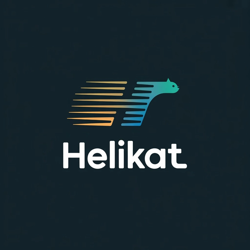 AI logo design: Design a premium, modern logo for “HELIKAT,” a high-performance fintech brand that empowers people t... - Generated with ideogram